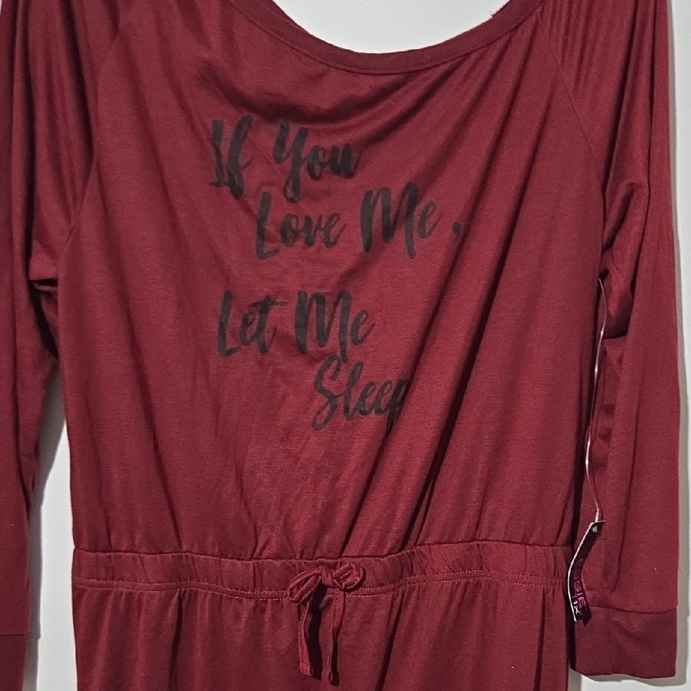 Women's Burgundy Sleepwear Pajama